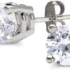 Certified Lab Grown Diamond Stud Earrings 1/2 to 3 cttw (F-G Color, VS2-SI1 Clarity) 14kt Yellow or White Gold
