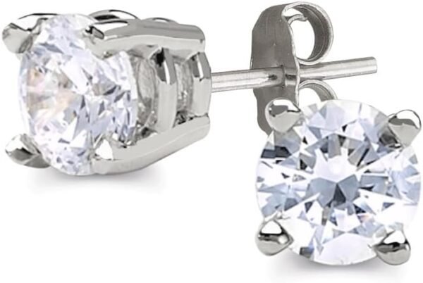 Certified Lab Grown Diamond Stud Earrings 1/2 to 3 cttw (F-G Color, VS2-SI1 Clarity) 14kt Yellow or White Gold