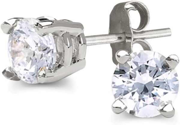 Certified Lab Grown Diamond Stud Earrings 1/2 to 3 cttw (F-G Color, VS2-SI1 Clarity) 14kt Yellow or White Gold