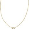 14k Gold-Plated Satellite Short Pendant Necklace, Fashion Jewelry for Women