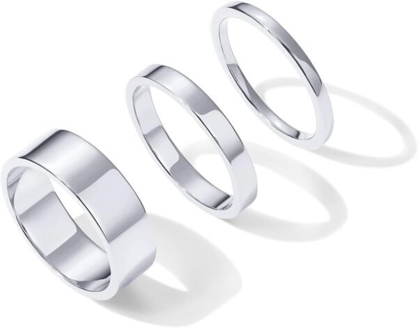 51CobBn4c0L._AC_SL1500.jpg 18K Gold Plated 3 Rings Set | Gold Stacking Rings for Women | Stacking Ring Set