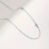 51HgJcFYjHL._AC_SL1500.jpg 925 Sterling Silver Cross Necklace for Women Dainty CZ Horizontal Cross Pendant Necklaces Birthstone Charm Chain for Mom Sideway Crucifix Cross Faith Choker Necklace Halloween Christmas Jewelry Gifts