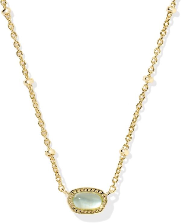 14k Gold-Plated Satellite Short Pendant Necklace, Fashion Jewelry for Women