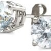 Certified Lab Grown Diamond Stud Earrings 1/2 to 3 cttw (F-G Color, VS2-SI1 Clarity) 14kt Yellow or White Gold