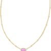 14k Gold-Plated Satellite Short Pendant Necklace, Fashion Jewelry for Women