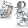 Certified Lab Grown Diamond Stud Earrings 1/2 to 3 cttw (F-G Color, VS2-SI1 Clarity) 14kt Yellow or White Gold