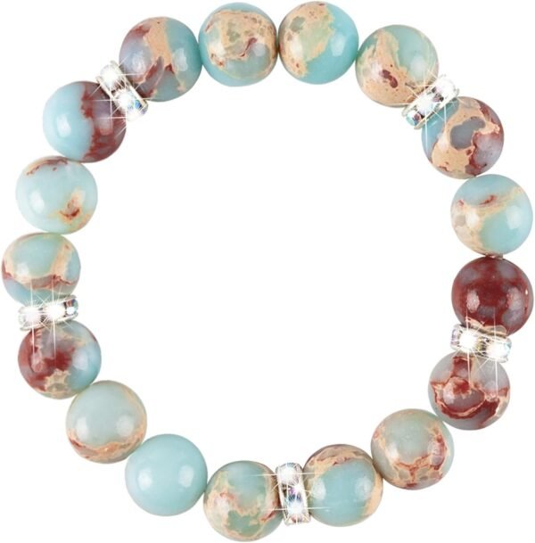 Healing Bracelet For Women Anxiety Crystal Bracelet Chakra Beaded Bracelets Rose Quartz Crystals And Healing Stones Yoga Bead Bracelet Calming Stretch Bracelet Stress Relief Gifts For Women