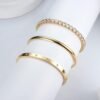 14K Gold Bracelets for Women Trendy Bangle Cuff Chain Bracelets Set Gold Plated Paperclip Bead Tennis Bracelet Chunky Gold Filled Bracelet Stack 3/4PCS