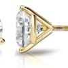 50ct to 5.00 Carat Round Brilliant Lab-Grown Diamond 3-Prong Stud Earrings in 14k Yellow, White or Rose Gold With Screw Back Closure