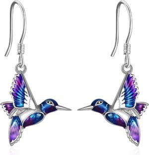 61C1Mhcms0S._AC_SL1500.jpg Hummingbird Earrings Bird Dangle 925 Sterling Silver Jewelry Gifts for Women
