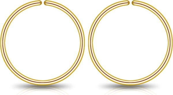 Small Gold or Sterling Silver Huggie Hoop Earrings for Women Cartilage Nose Helix Tragus