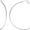 Gold Hoop Earrings for Women 14K Real Gold Plated Hoops with 925 Sterling Silver Post