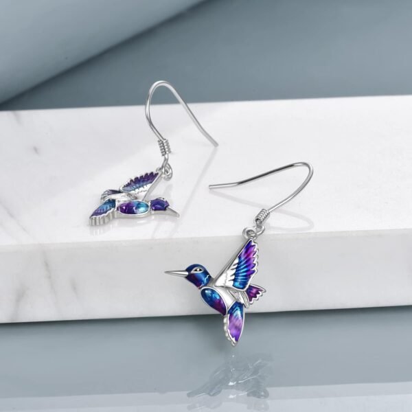 Hummingbird Earrings Bird Dangle 925 Sterling Silver Jewelry Gifts for Women