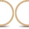 Small Gold or Sterling Silver Huggie Hoop Earrings for Women Cartilage Nose Helix Tragus