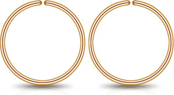 Small Gold or Sterling Silver Huggie Hoop Earrings for Women Cartilage Nose Helix Tragus