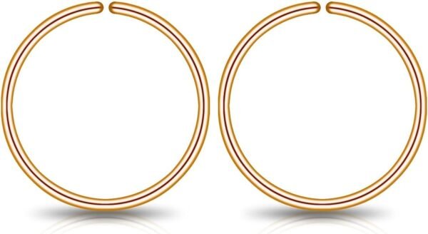 Small Gold or Sterling Silver Huggie Hoop Earrings for Women Cartilage Nose Helix Tragus