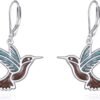 Hummingbird Earrings Bird Dangle 925 Sterling Silver Jewelry Gifts for Women