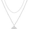 61SnItlBlpL._AC_SL1500.jpg 14K Gold Plated Layering Necklaces | Stylish Minimalist Design Pendant Necklaces | Bar, Circle, Lotus, Disc, Dog Tag, Horizontal Bar Pendants for Women