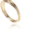 14K Plated Interlocked Rolling Anxiety Fidget Ring for Women and Men - Stacking Gold Ring