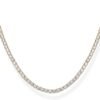 61VGKXhHX_L._AC_SL1500.jpg 14K Gold Plated 3mm Simulated Diamond Tennis Necklace – Chunky Long Necklace for Women – Sizes 16" and 18"