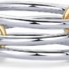 61WMcwu9rvL._AC_SL1500.jpg 14K Gold Plated Interlocked Stackable Rings for Women - Statement Mixed Metals Multi Ring Stack - Cubic Zirconia Two-Toned Connected Bands Stacking Jewelry
