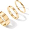 61bba6DS62L._AC_SL1500.jpg 18K Gold Plated 3 Rings Set | Gold Stacking Rings for Women | Stacking Ring Set