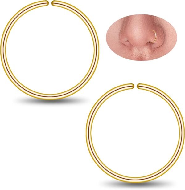 Small Gold or Sterling Silver Huggie Hoop Earrings for Women Cartilage Nose Helix Tragus