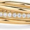 61fvQYqWb8L._AC_SL1500.jpg 14K Gold Plated Interlocked Stackable Rings for Women - Statement Mixed Metals Multi Ring Stack - Cubic Zirconia Two-Toned Connected Bands Stacking Jewelry