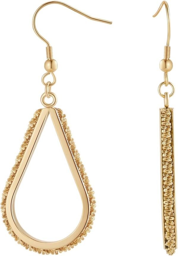 Gold Plated Earrings for Women Hypoallergenic Gold Earrings Statement Earrings for Girl Trendy Fashion Gold Jewelry Gifts Above 12 Years Old