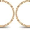 Small Gold or Sterling Silver Huggie Hoop Earrings for Women Cartilage Nose Helix Tragus