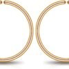 Small Gold or Sterling Silver Huggie Hoop Earrings for Women Cartilage Nose Helix Tragus
