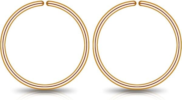 Small Gold or Sterling Silver Huggie Hoop Earrings for Women Cartilage Nose Helix Tragus