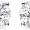 LAB-GROWN Round Cut Diamond Earrings 4 Prong (D-F Color, VS Clarity) Diamond Stud Earrings for Women, Elegant Stud Earrings