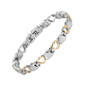 61zcYnoliaL._SL1500.jpg Ultra Strength Magnetic Bracelet for Women, Women's Effective Titanium Steel Magnetic Bracelet with 3500 Gauss Magnets, Jewelry Gift with Sizing Tool