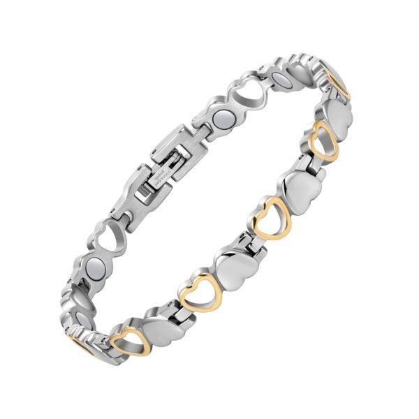Ultra Strength Magnetic Bracelet for Women, Women's Effective Titanium Steel Magnetic Bracelet with 3500 Gauss Magnets, Jewelry Gift with Sizing Tool