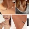 71Iduu25djL._AC_SL1500.jpg 20PCS 14K Gold Plated Choker Necklaces for Women, Dainty Gold Diamond Coin Pearl Pendant Simple Chain Necklace Set Cute Gold Layered Necklaces for Women Teen Jewelry Gifts