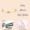 14K Gold Bracelets for Women Trendy Bangle Cuff Chain Bracelets Set Gold Plated Paperclip Bead Tennis Bracelet Chunky Gold Filled Bracelet Stack 3/4PCS