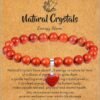 81f6Vg4JUlL._AC_SL1400.jpg Healing Crystal Bracelet for Women, 8 mm Natural Gemstone Beaded Bracelet, Love Heart Bracelet Jewelry Gifts for Birthday Mothers Day Valentine's Day Anniversary