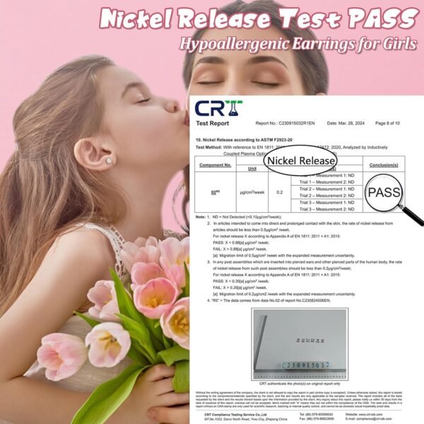 Hypoallergenic Earrings For Girls Women Surgical Stainless Steel Screw Back Earrings Set For Sensitive Ears Kids Earrings Toddler Earrings Cute Girls Earrings