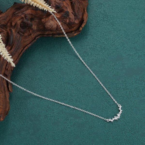 Diamond Necklace for Women Dainty Square Cubic Zirconia Splints Solitaire Pendant Necklace for women 14kGold/Silver Plated Different Width Square CZ Pendant Necklaces Simulated Diamond Bridesmaid Jewelry for Women